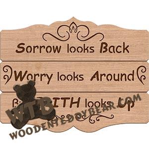 Sorrow Looks Back fretwork scroll saw pattern | The Wooden Teddy Bear