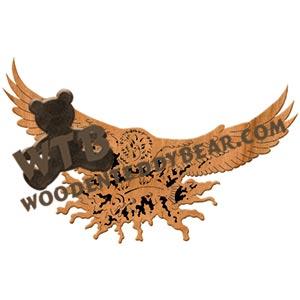Eagle Strike fretwork scroll saw pattern | The Wooden Teddy Bear