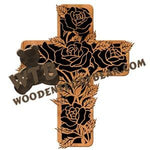 Rose Cross fretwork scroll saw pattern | The Wooden Teddy Bear