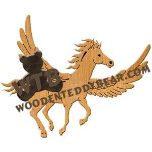 Pegasus fretwork scroll saw pattern | The Wooden Teddy Bear