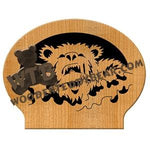 Bear Letter/Napkin Holder fretwork scroll saw pattern | The Wooden Teddy Bear