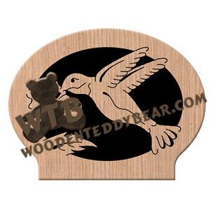 Hummingbird Letter/Napkin Holder fretwork scroll saw pattern | The Wooden Teddy Bear