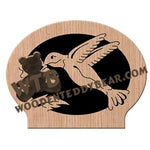 Hummingbird Letter/Napkin Holder fretwork scroll saw pattern | The Wooden Teddy Bear