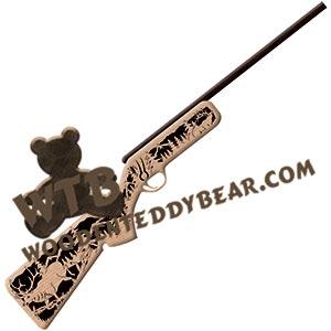 Rifle Elk fretwork scroll saw pattern | The Wooden Teddy Bear