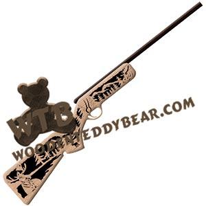 Rifle Moose fretwork scroll saw pattern | The Wooden Teddy Bear