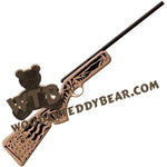 Rifle Patriotic Eagle fretwork scroll saw pattern | The Wooden Teddy Bear