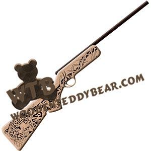 Rifle Leopard fretwork scroll saw pattern | The Wooden Teddy Bear