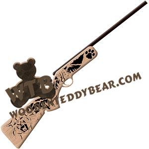 Rifle Cougar fretwork scroll saw pattern | The Wooden Teddy Bear