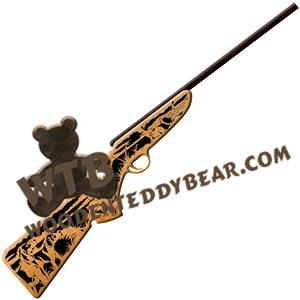 Shotgun Beagles & Bunny fretwork scroll saw pattern | The Wooden Teddy Bear