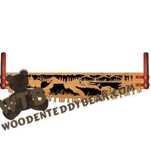 Crosscut Saw Elk Meadow fretwork scroll saw pattern | The Wooden Teddy Bear