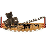 Crosscut Saw Eagle Fishing fretwork scroll saw pattern | The Wooden Teddy Bear