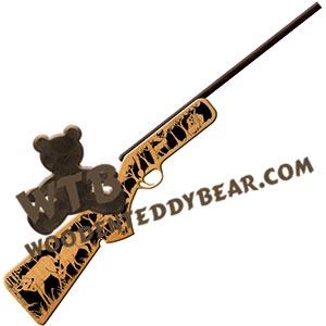 Rifle Deer #6 fretwork scroll saw pattern | The Wooden Teddy Bear