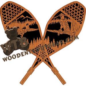 Snowshoes Eagle fretwork scroll saw pattern | The Wooden Teddy Bear
