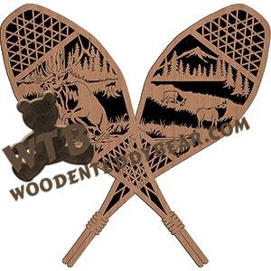Snowshoes Elk fretwork scroll saw pattern | The Wooden Teddy Bear