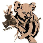 Koala fretwork scroll saw pattern | The Wooden Teddy Bear