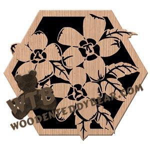 Bellflower fretwork scroll saw pattern | The Wooden Teddy Bear