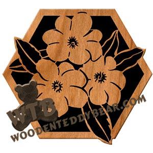 Jasmine fretwork scroll saw pattern | The Wooden Teddy Bear