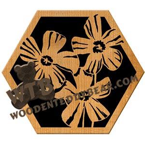 Wood Sorrel fretwork scroll saw pattern | The Wooden Teddy Bear