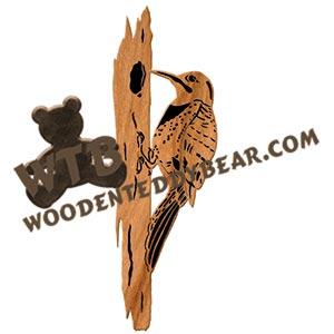 Flicker fretwork scroll saw pattern | The Wooden Teddy Bear