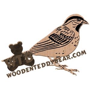 Sparrow fretwork scroll saw pattern | The Wooden Teddy Bear