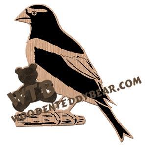 Grosbeak fretwork scroll saw pattern | The Wooden Teddy Bear