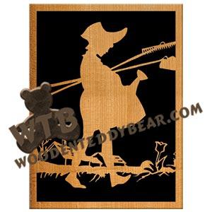 Gardening fretwork scroll saw pattern | The Wooden Teddy Bear