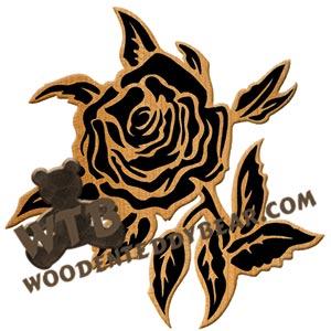 Rose fretwork scroll saw pattern | The Wooden Teddy Bear