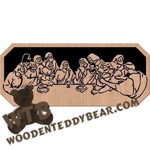 Lord's Supper fretwork scroll saw pattern | The Wooden Teddy Bear