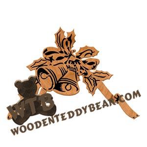 Bells & Holly fretwork scroll saw pattern | The Wooden Teddy Bear