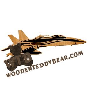 F-18 Hornet fretwork scroll saw pattern | The Wooden Teddy Bear