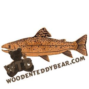 Brown Trout fretwork scroll saw pattern | The Wooden Teddy Bear