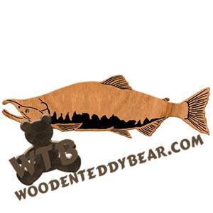 Sockey Salmon fretwork scroll saw pattern | The Wooden Teddy Bear