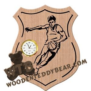 Basketball Payer Plaque fretwork scroll saw pattern | The Wooden Teddy Bear