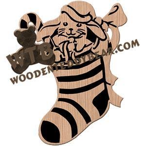 Christmas Bunny fretwork scroll saw pattern | The Wooden Teddy Bear