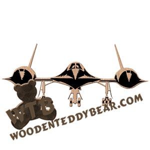 SR-71 Blackbird fretwork scroll saw pattern | The Wooden Teddy Bear