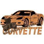 2006 Corvette fretwork scroll saw pattern | The Wooden Teddy Bear