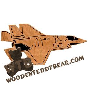 F-35 Joint Strike Fighter fretwork scroll saw pattern | The Wooden Teddy Bear