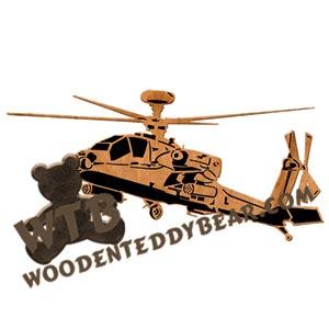 AH-64 Apache fretwork scroll saw pattern | The Wooden Teddy Bear