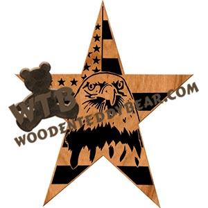 Eagle Star fretwork scroll saw pattern | The Wooden Teddy Bear