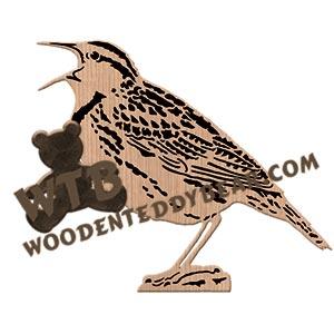 Eastern Meadowlark fretwork scroll saw pattern | The Wooden Teddy Bear