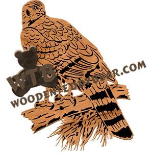 Northern Goshawk fretwork scroll saw pattern | The Wooden Teddy Bear