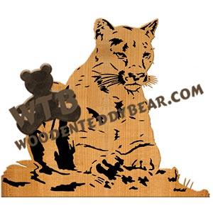 Cougar fretwork scroll saw pattern | The Wooden Teddy Bear