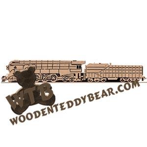 1941 Southern Pacific GS4 4-8-4 fretwork scroll saw pattern | The Wooden Teddy Bear