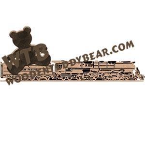 1936 Union Pacific Challenger 4-6-6-4 fretwork scroll saw pattern | The Wooden Teddy Bear