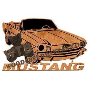 1966 Mustang fretwork scroll saw pattern | The Wooden Teddy Bear