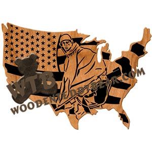 Korean War Memorial fretwork scroll saw pattern | The Wooden Teddy Bear