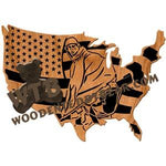 Korean War Memorial fretwork scroll saw pattern | The Wooden Teddy Bear