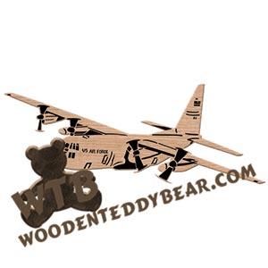 C-130 Hercules fretwork scroll saw pattern | The Wooden Teddy Bear