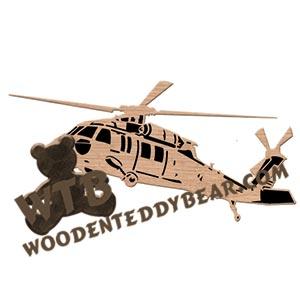 UH-60 Blackhawk fretwork scroll saw pattern | The Wooden Teddy Bear