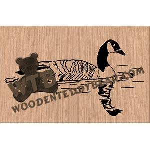 Canadian Goose fretwork scroll saw pattern | The Wooden Teddy Bear